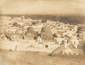 Gesamtansicht des Friedhofs von Siout, 1849-50