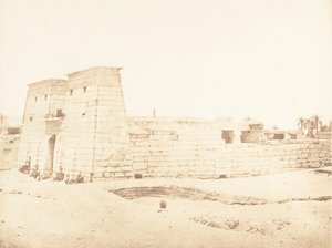 Allgemeine Ansicht des Tempels von Khons, in Karnak, Theben, 1849-50