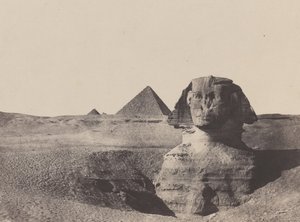 Égypte Moyenne, Der Sphinx (Dezember 1849, gedruckt 1852) von Maxime Du Camp