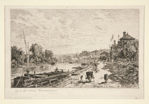 Bords de la Seine (Ufer der Seine) von Maxime Lalanne