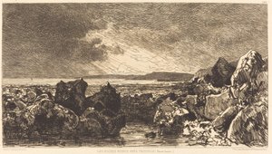 Die schwarzen Felsen bei Trouville (Ebbe)