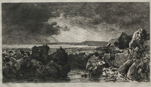 Les roches noires bei Trouville von Maxime Lalanne