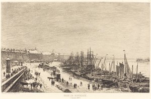 Hafen von Bordeaux von Maxime Lalanne