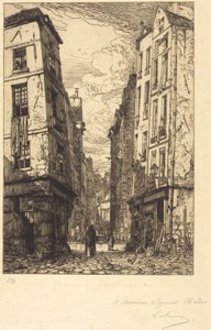 Rue des Marmousets (Cité-Viertel, altes Paris) von Maxime Lalanne