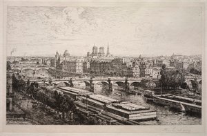 Blick vom Louvre, 1882 von Maxime Lalanne