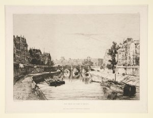 Ansicht vom Pont Saint-Michel von Maxime Lalanne