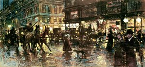 Die Ringstraße bei Nacht, Wien