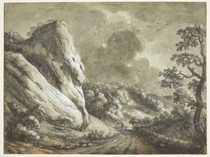 Weg zwischen Felsen und bewaldeten Hängen von Maximilian Neustück