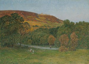 Blick vom Cobenzl auf den Kahlenberg bei Wien von Maximilian Suppantschitsch