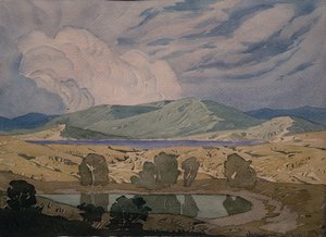 Eine Wolke über der Bucht. Koktebel, 1925
