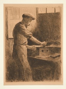 Auguste Delatre bei der Arbeit