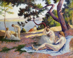Badende in Saint-Tropez, 1892 von Maximilien Luce