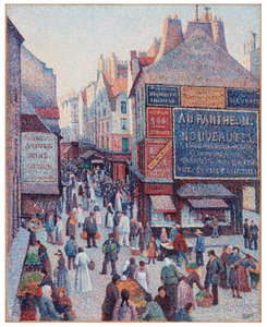 Die Rue Mouffetard von Maximilien Luce