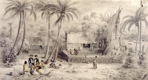 Dorf in Ozeanien von Maximilien Radiguet