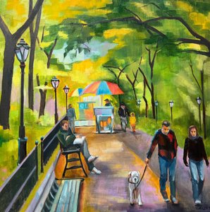 Spaziergang im Stadtpark von Maxine Shore