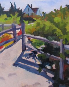 Sommerpfad zum Haus von Maxine Shore