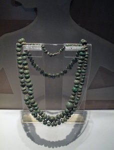 Jadehalsband, Spätklassische Periode, 600-900 n. Chr. (Jade)