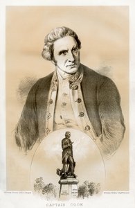 Kapitän James Cook, britischer Marineoffizier und Entdecker des 18. Jahrhunderts, 1879 von McFarlane and Erskine