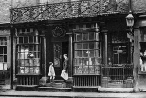 Ein Ladenfront, Artillery Lane, bei Bishopsgate, London, 1926-1927