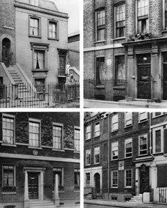 Vier Londoner Häuser berühmter Männer, London, 1926-1927