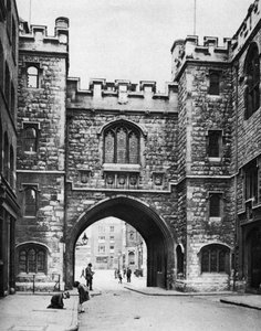 St. Johns Gate an einem Sonntag, Clerkenwell, London, 1926-1927