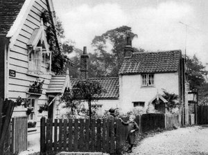 Holzhäuser bei Hadley Green, London, 1926-1927
