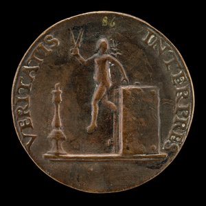 Wahrheit entkommt aus einem Buch [Rückseite], ca. 1510