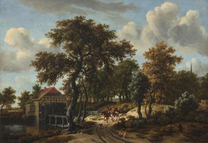 Die Reisenden, 166[2] von Meindert Hobbema