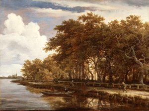 Blick entlang der Amstel von Meindert Hobbema