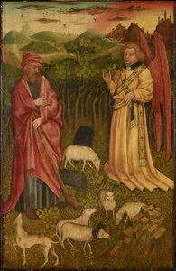 Botschaft des Engels an Joachim von Meister des Albrechtsaltars