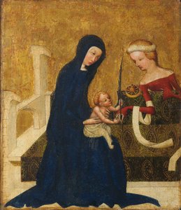 Mystische Vermählung der hl. Katharina von Meister von Heiligenkreuz