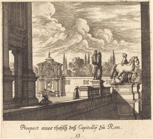 Kapitol, Rom von Melchior Küsel after Johann Wilhelm Baur