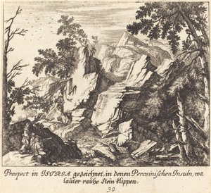 Ansicht in Istrien von Melchior Küsel after Johann Wilhelm Baur