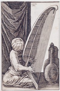 Türke spielt Harfe, 1576