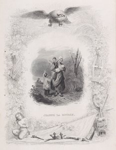 Jeanne die Rothaarige, aus den Liedern von Béranger, 1829 von Melchior Peronard
