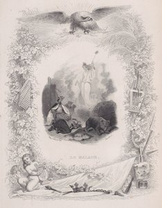 Die Kranken, aus Die Lieder von Béranger, 1829 von Melchior Peronard