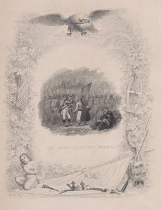 Die Gallier und die Franken, aus The Songs of Béranger, 1829 von Melchior Peronard