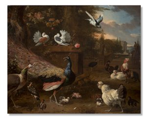 Menagerie, ca. 1680 von Melchior de Hondecoeter