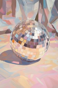 Pastell Discokugel