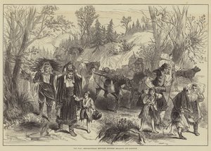 Der Krieg, Herzegowinische Flüchtlinge zwischen Belosave und Goslitch