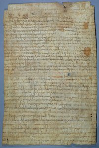 Dokument geschrieben von Wadomir (Uuademir) und seiner Frau Ercamberta, ca. 690-691