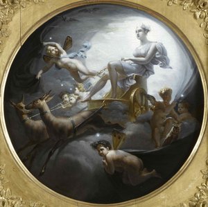 Diana auf ihrem Wagen, 1821
