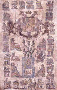 Ein beleuchtetes Dokument aus Mexiko, das das Wappen des Vizekönigs Sotomayor zeigt, ca. 1645 von Mexican School