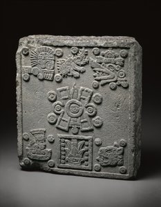 Krönungsstein von Motecuhzoma II von Mexican School