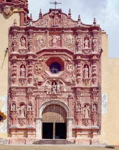 Fassade der Franziskanermission Kirche Santa Maria del Agua de Landa, 1760-78