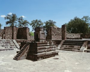Palast von Atetelco von Mexican School