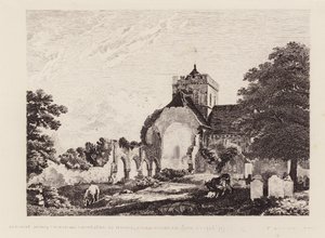 Boxgrove Priory Kirche von Michael (1743 1801) (after) Rooker