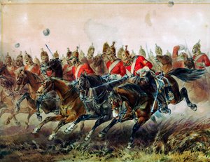 Der Angriff der Leichten Brigade während der Schlacht von Balaklawa, 1854