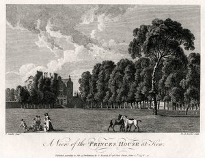 Ansicht des Prinzenhauses in Kew, 1776