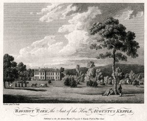 Bagshot Park, der Sitz des Ehrenwerten Augustus Kepple, 1777